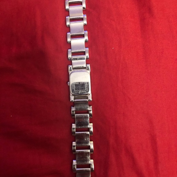 Nine West silvertone bracelet watch - Picture 3 of 4